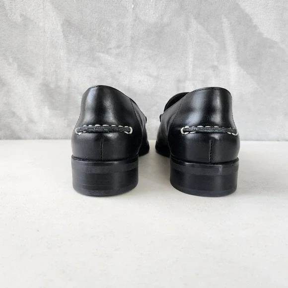 Everlane The Modern Loafer Shoes Womens Size 9 Black Leather Slip On Classy NIB - Picture 10 of 14